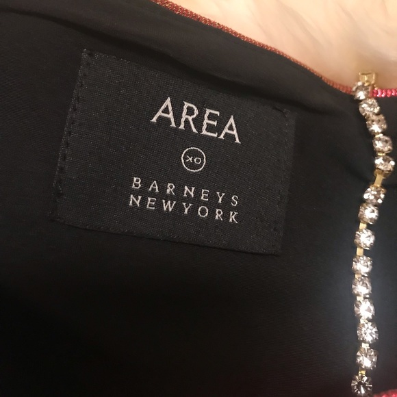 SOLD.AREA NYC Crystal Choker iridescent Dress - Picture 7 of 8